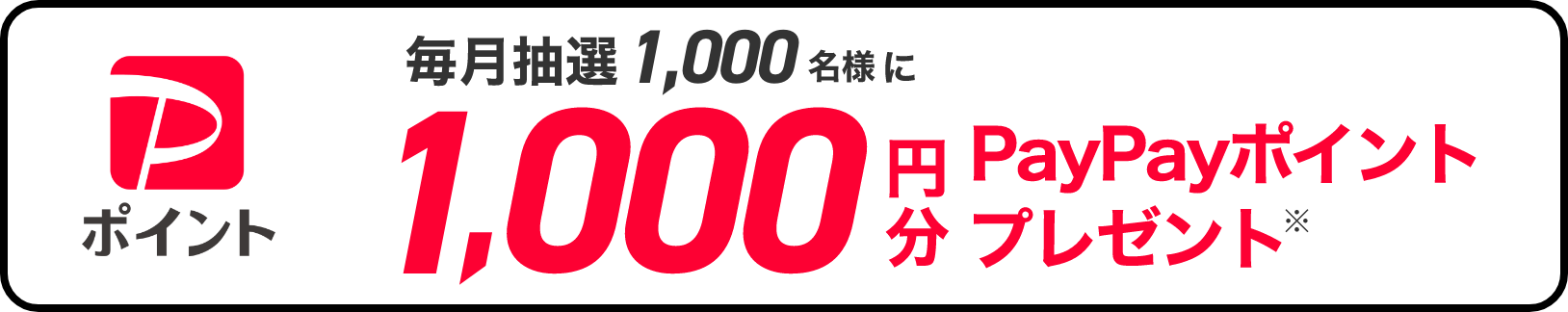 �������1,000̾�ͤ�1,000��ʬ��PayPay�ݥ���Ȥ�ץ쥼���