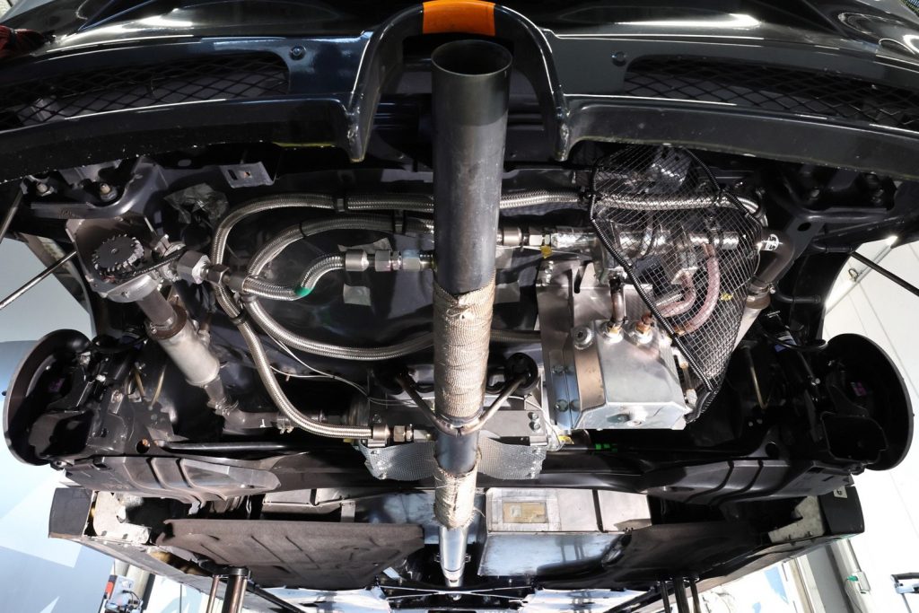 実証実験車両に搭載されているCO2回収装置