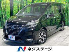 セレナ　ハイウェイスターＶ　禁煙車　１０型ＢＩＧＸ　後席モニター　全周囲カメラ　ＢＳＭ　両側電動ドア　パーキングアシスト　クリアランスソナー　ＬＥＤヘッド　ＥＴＣ　純正１６インチアルミ　アイドリングストップ　スマートキー（日産）